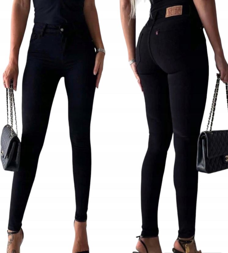 M.sara Damskie Wyszczuplające Spodnie Jeansy Rurki Premium Jakość 42 XL