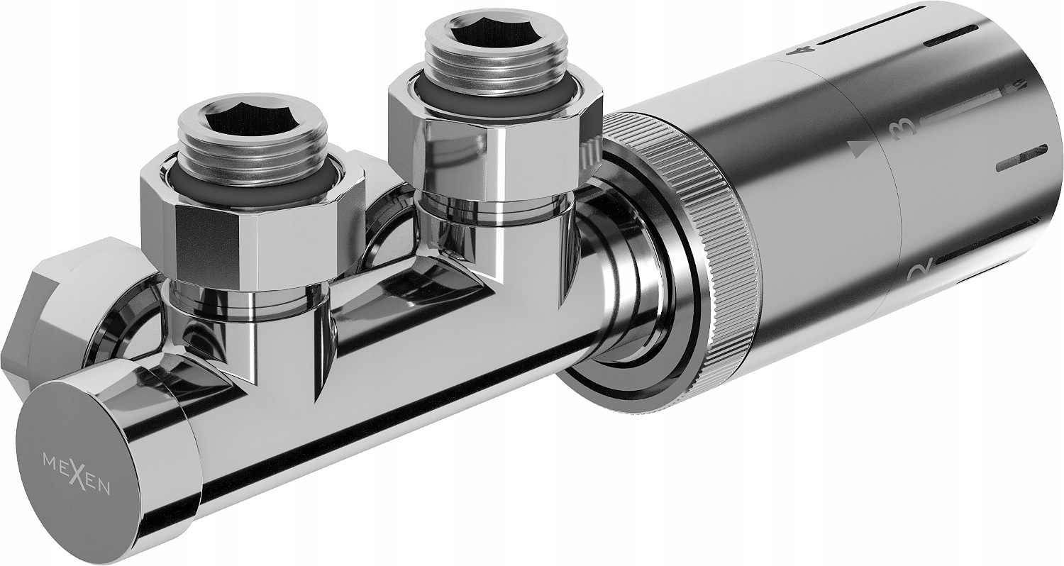 Mexen G05 Termostatická Rohová Souprava Duplex DN50 Chrom