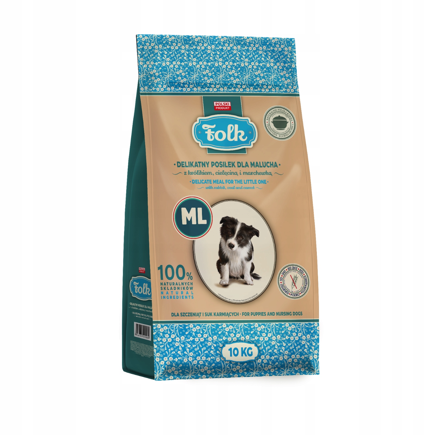 Karma sucha dla psa Folk Junior ML królik 10 kg