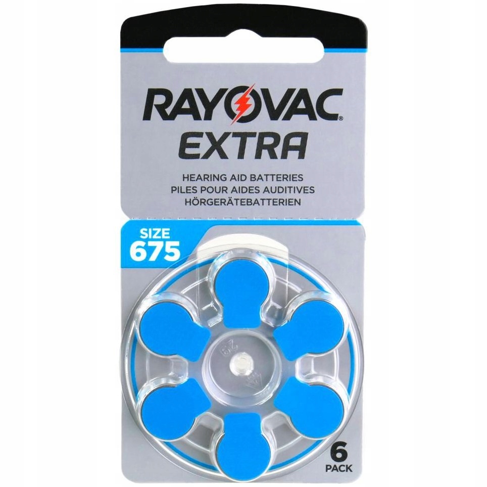 

Rayovac Extra 675 Emf PR44 Baterie słuchowe 6 szt.