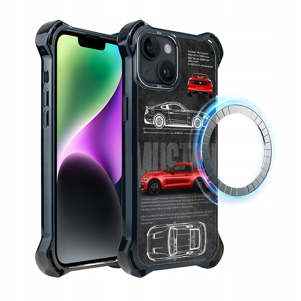 Pouzdro iPhone 14 Plus Ibizu DropGuard Ultra s MagSafe, Gt V8 „Coyote“