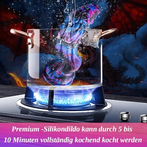 MONSTER SILIKON Dildo 22 cm Realistyczny Z Przyssawką Do Masażu Prostaty — miniatura 5