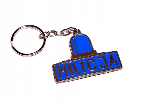 

Brelok do kluczy Milicja kogut Prl