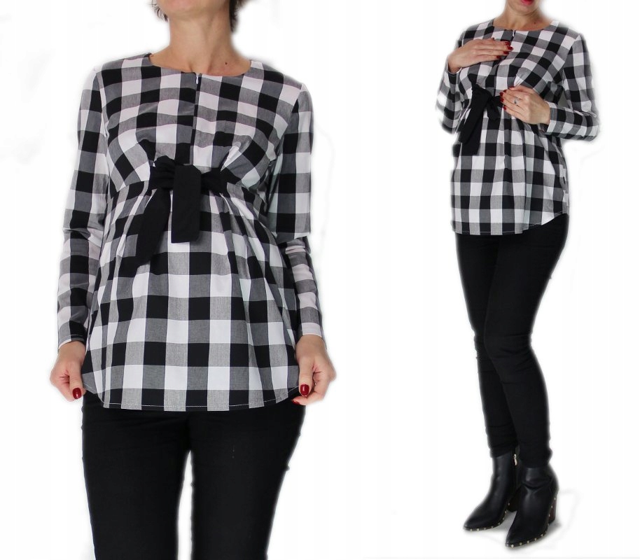 Krásná těhotenská košilová košile na kojení L