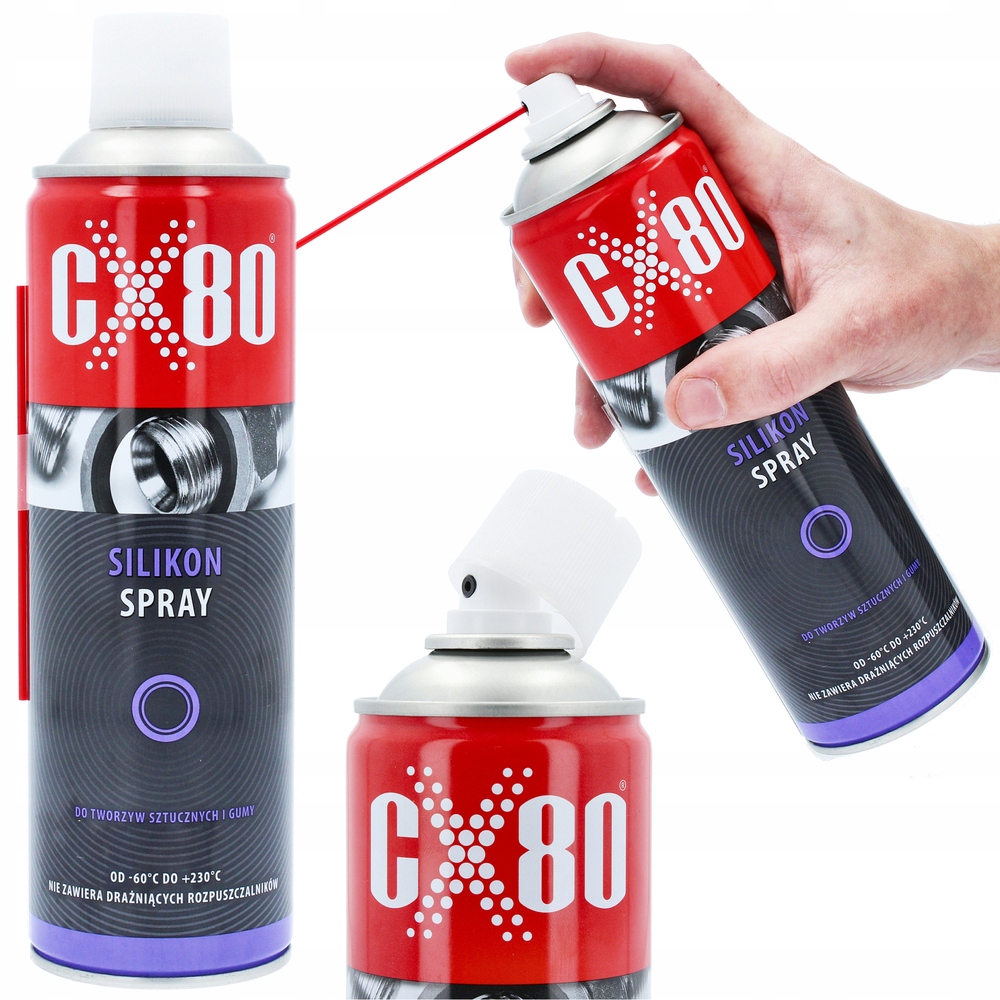 

Smar Silikon Spray Tworzyw Sztucznych Gumy Okien