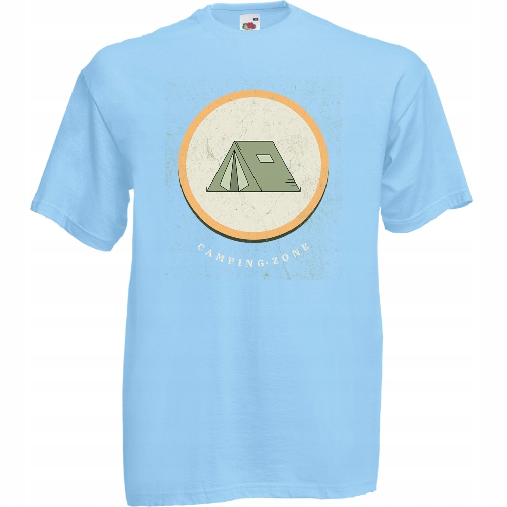 

Koszulka camping zone namiot XXL błękitna