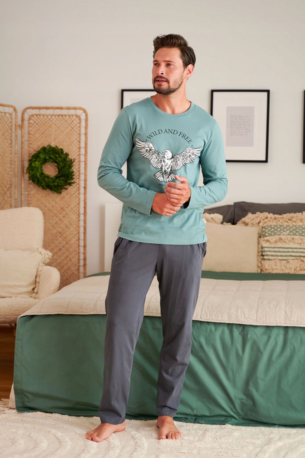 DOCTOR NAP DŁUGA PIŻAMA MĘSKA BAWEŁNA 5266 r.[S] Marka Doctor Nap