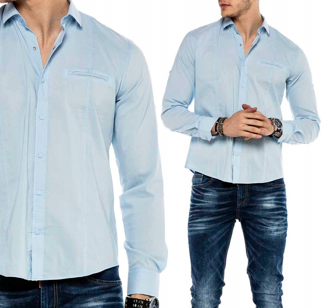 

Koszula Męska Casual Cipo Baxx slim fit #Prezent