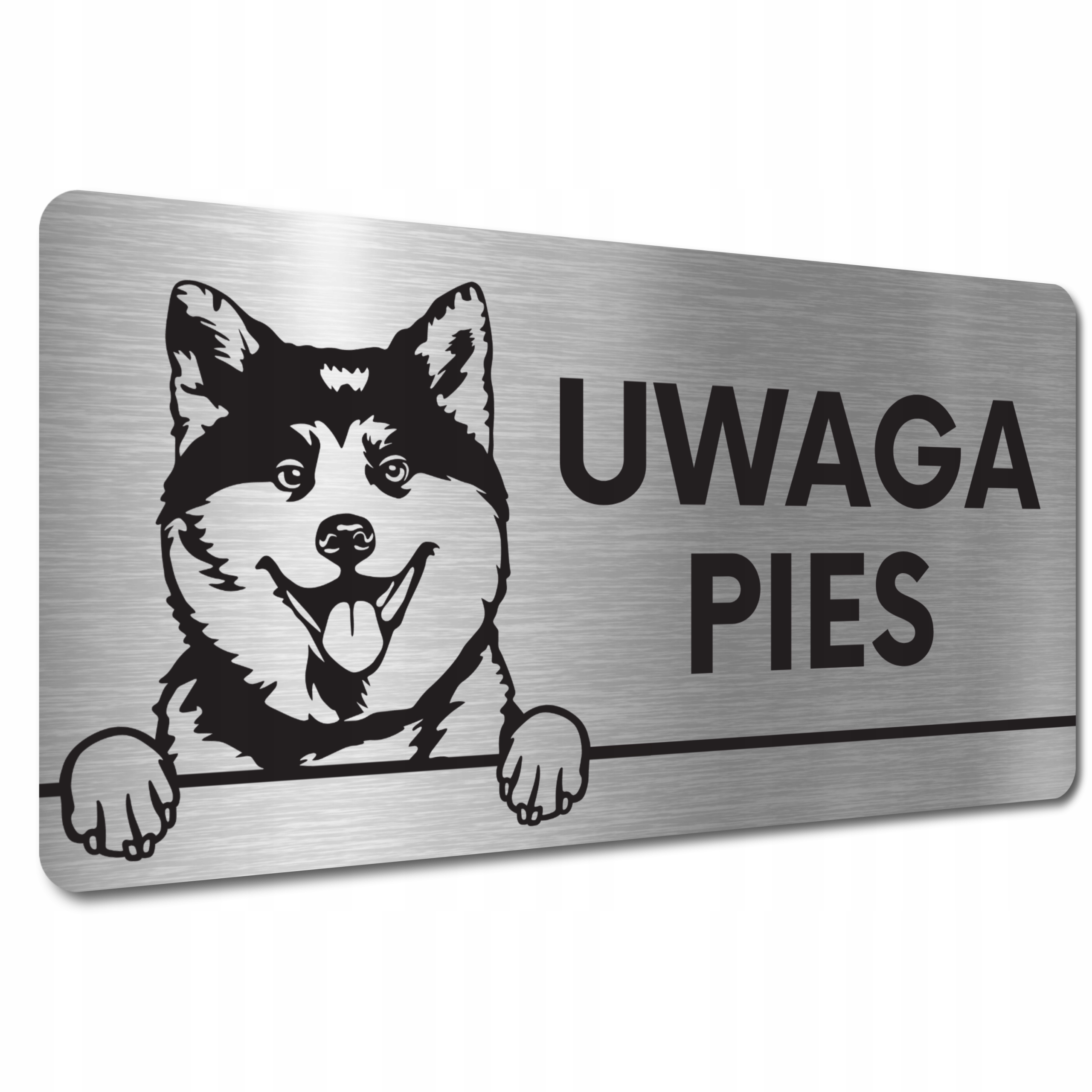 

Tabliczka Uwaga Zły Pies Groźny Pies Akita inu