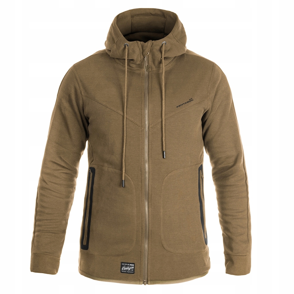 Mikina s kapucí rozepínací Pentagon Pentathlon 2.0 Coyote 4XL