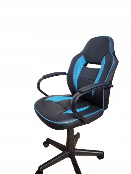 Fotel obrotowy Mid Back Office Gaming Chair Czarno-Niebieski Prezent Kolekcja argos