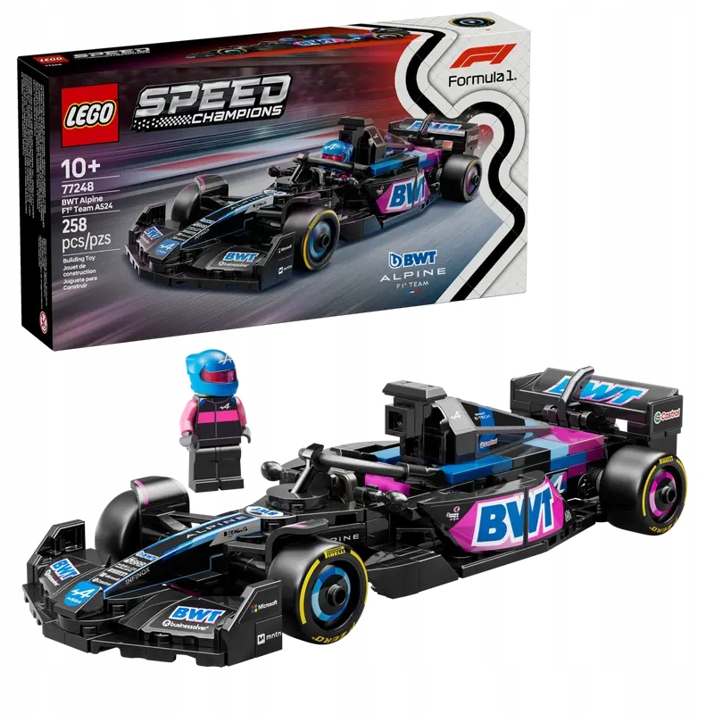Lego 77248 závodní vůz Formule Bwt Alpine Team A524 rychlý model
