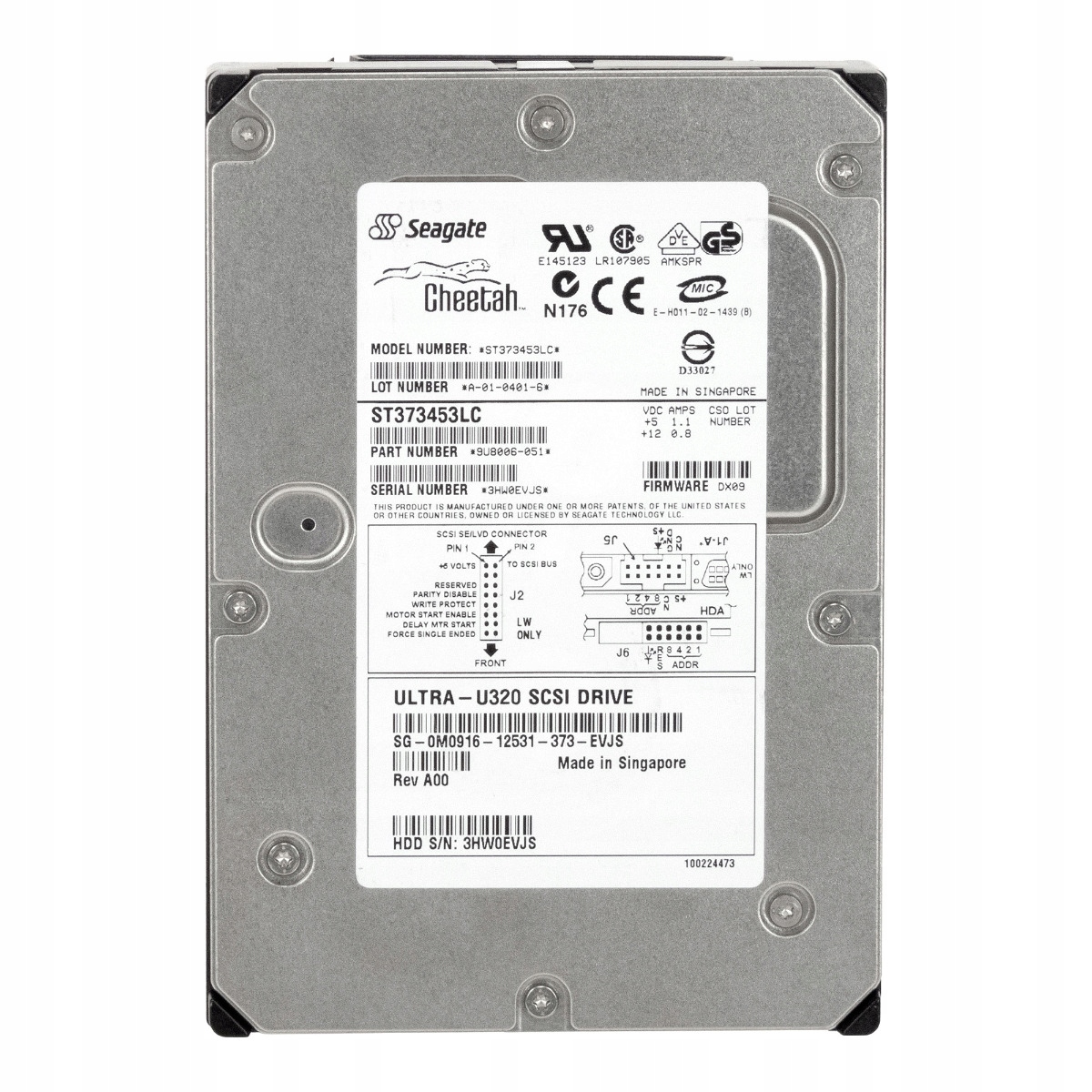 Dell 0M0916 73GB 15K Scsi U320 3.5'' ST373453LC