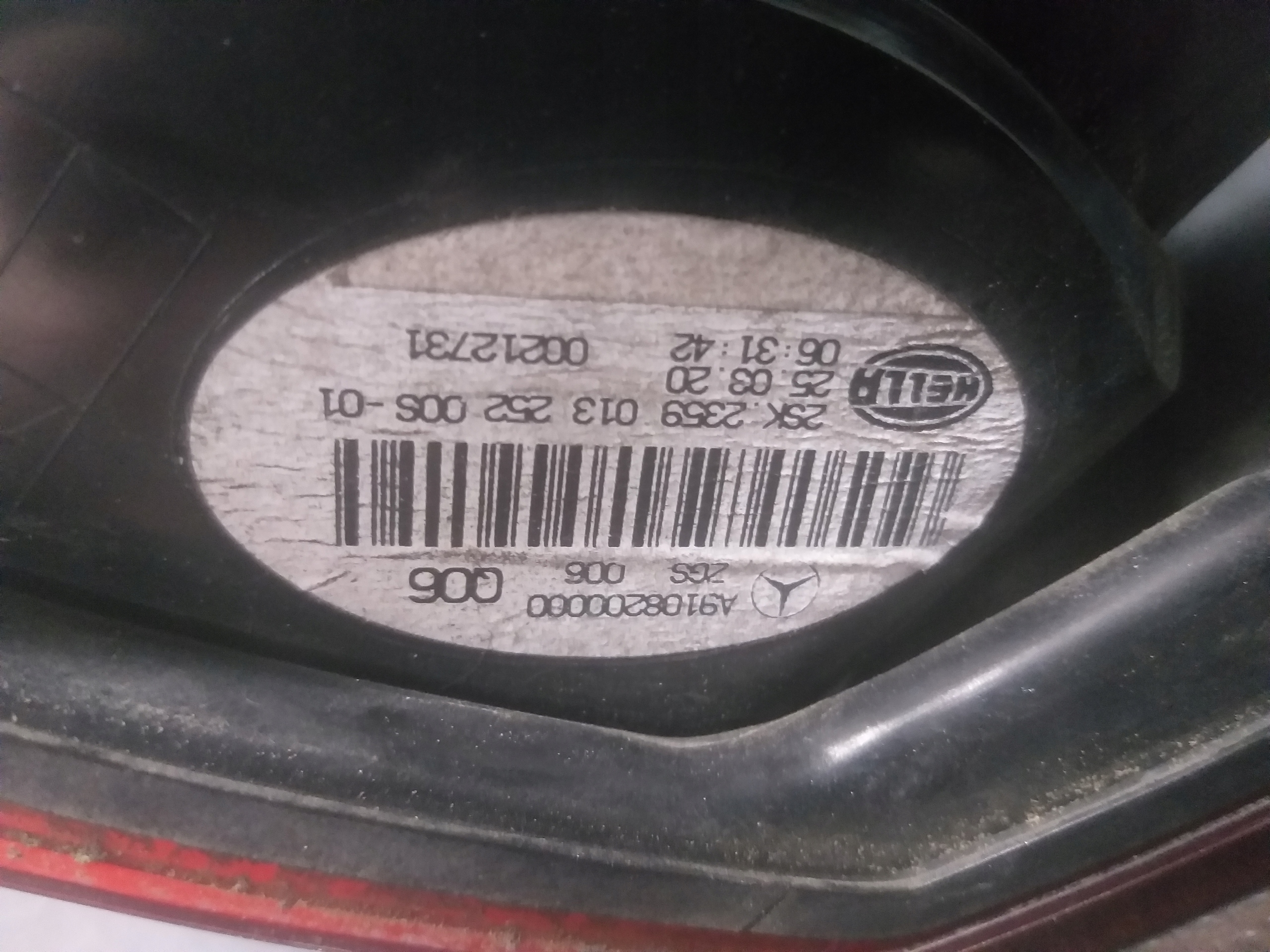 light rear part left MERCEDES SPRINTER W907 W910 A9108200000