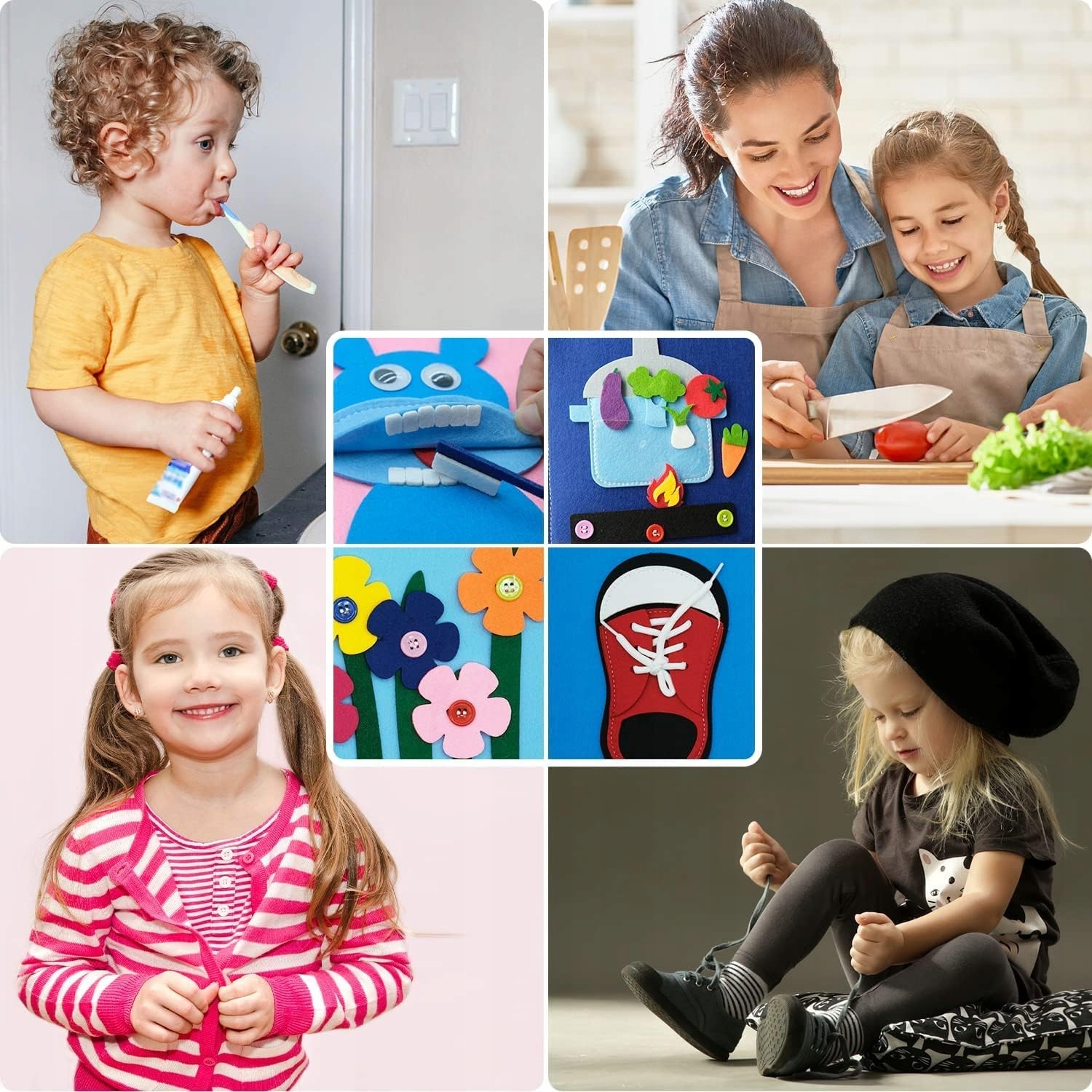 MONTESSORI SENSORYCZNA CICHA KSIĄŻKA MANIPULACYJNA PERSONALIZOWANA ZABAWKA Marka Pozostałe