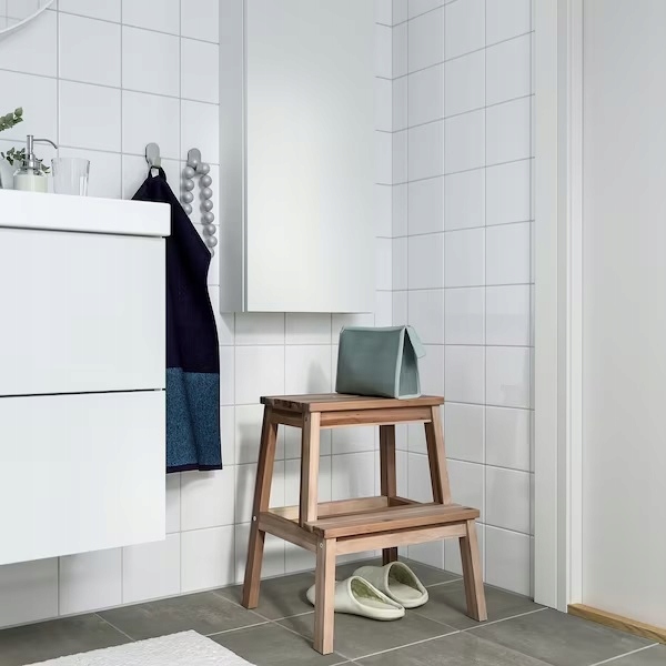 IKEA BEKVAM taboret ze schodkiem podest AKACJA Marka Ikea