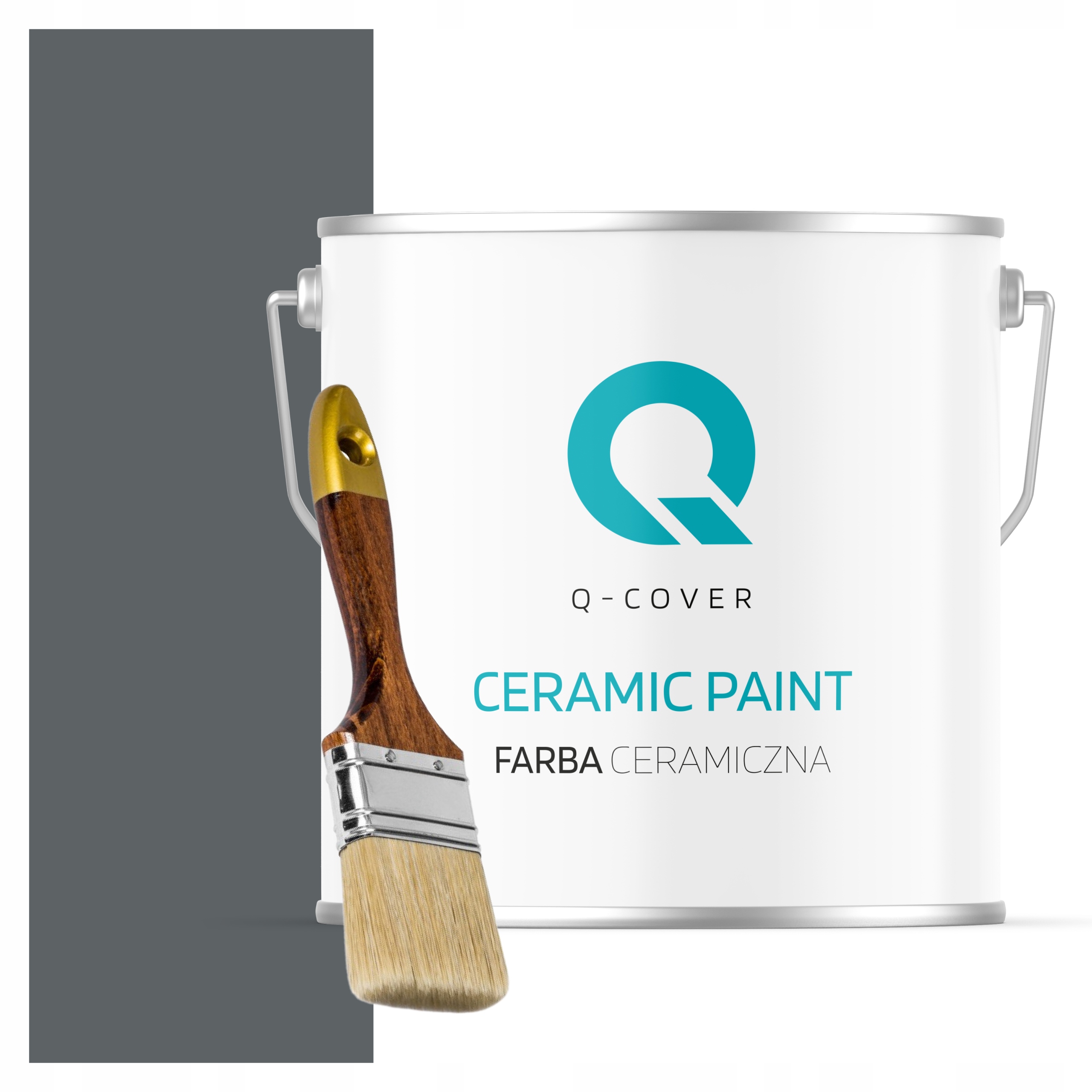 Keramická Farba Na Stenu Farba Antracitová H0912 5L Mat Štetec Zdarma Uv