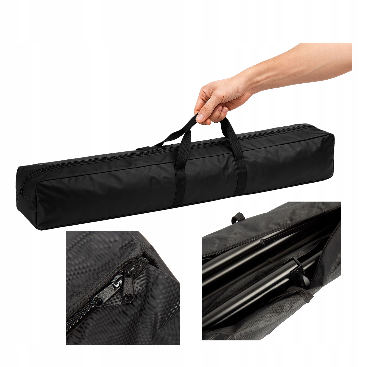 MOZOS PN6S POKROWIEC NA 2 STATYWY KOLUMNOWE MIKROFONOWE ETUI UCHWYTY DWA