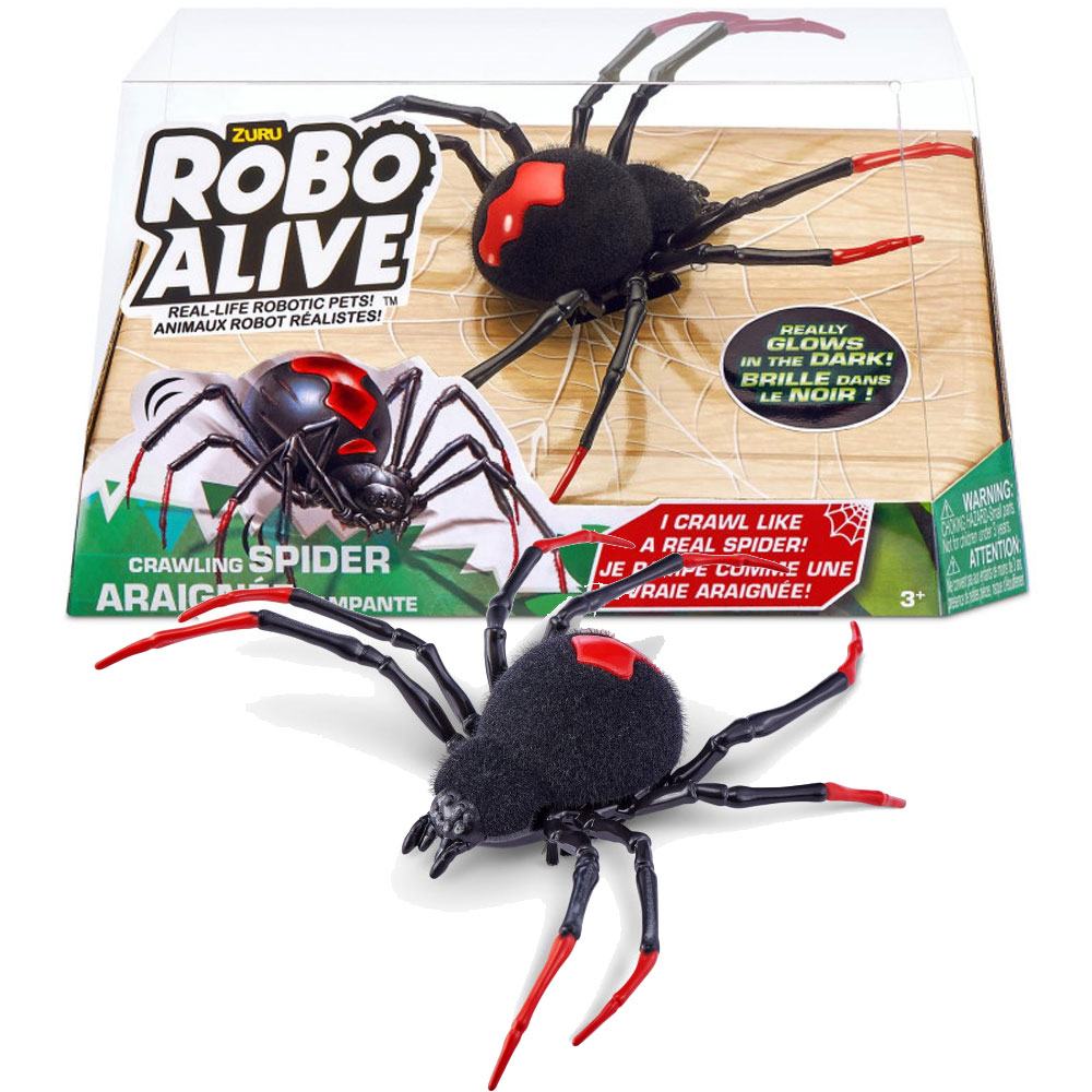 Zuru Robo Alive Spinnentier Krabbelt leuchtet in Dunkelheit Spuk Spielzeug - Bild 1 von 1