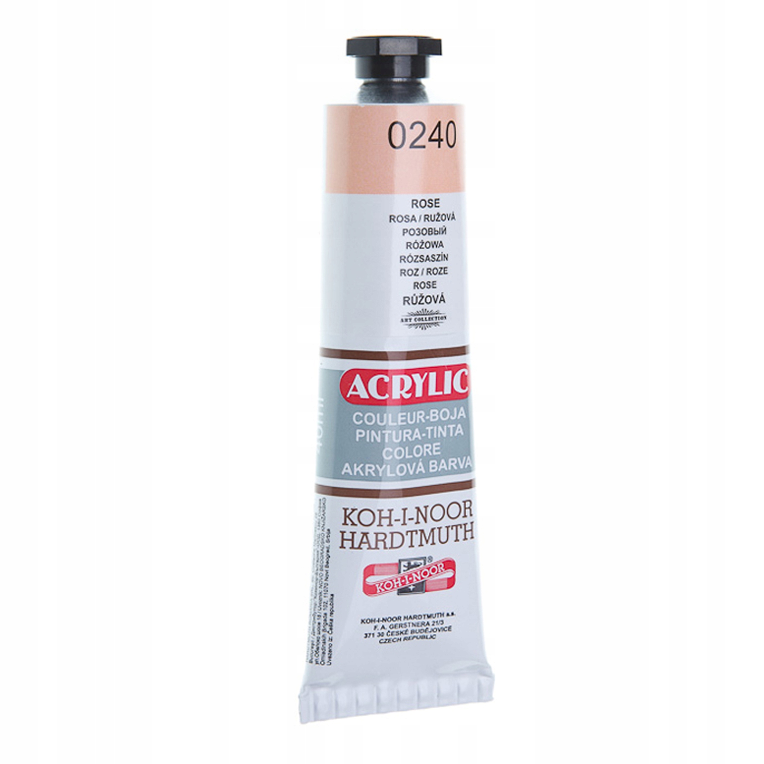 Farba Akrylowa Tubka 40ML Różowa 0240 Koh-i-noor