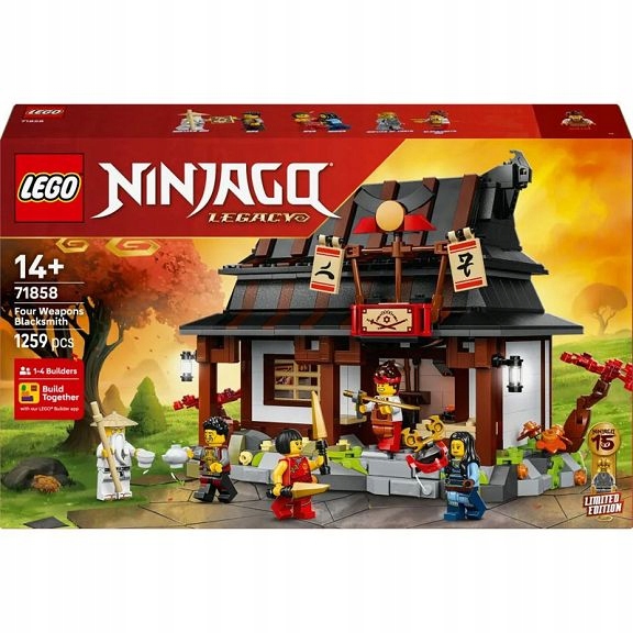 Lego Ninjago Kovárna Čtyři zbraně – 15. výročí 71858