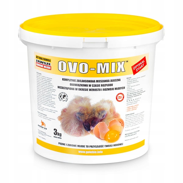 OVO-MIX Patron 3kg mieszanka jajeczna dla gołębi