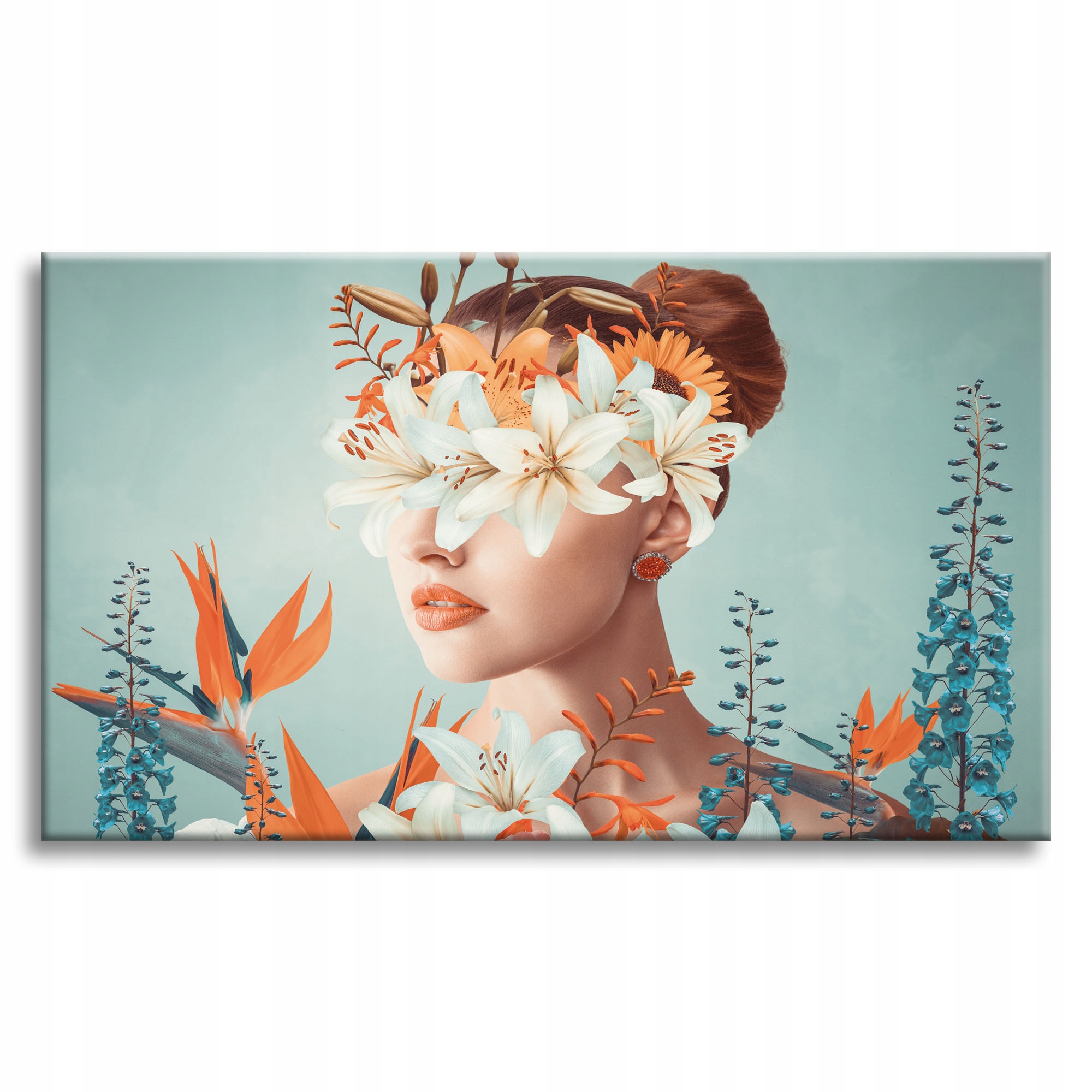 Obraz na plátně Květiny Příroda Dívka Drdol Umění 100x80 cm