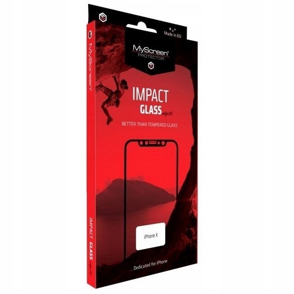 

Szkło Impactglass 3D iPhone Xr/11 Czarny 8H