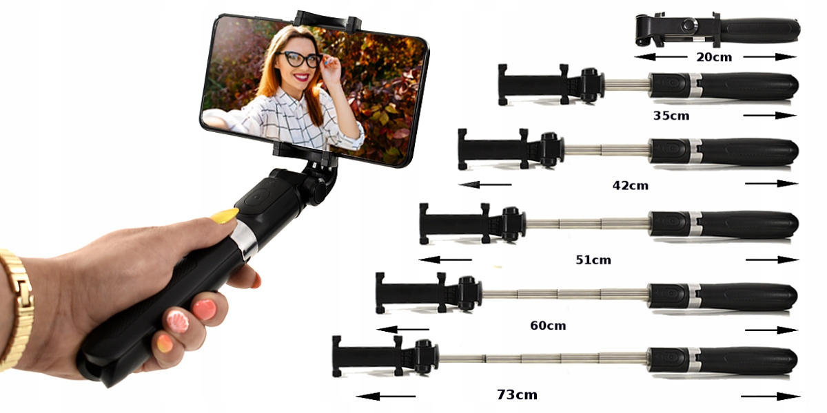 KIJ SELFIE DO HUAWEI P9 P10 P20 P30 LITE MATE PRO Obsługiwane systemy operacyjne Android iOS