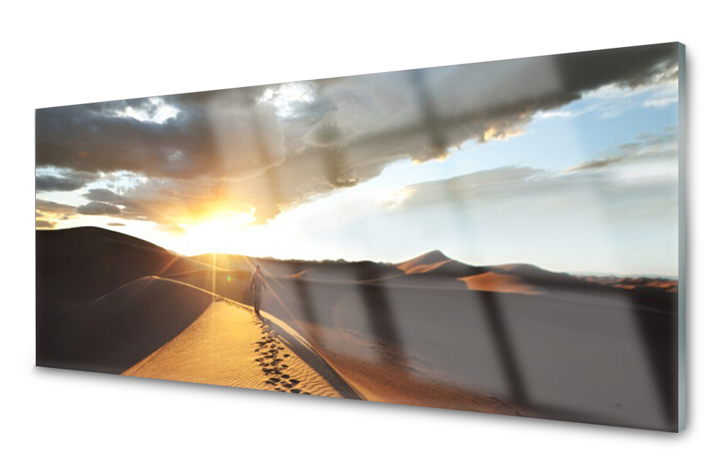 

Panel szklany do kuchni Dekor Pustynia 125x50