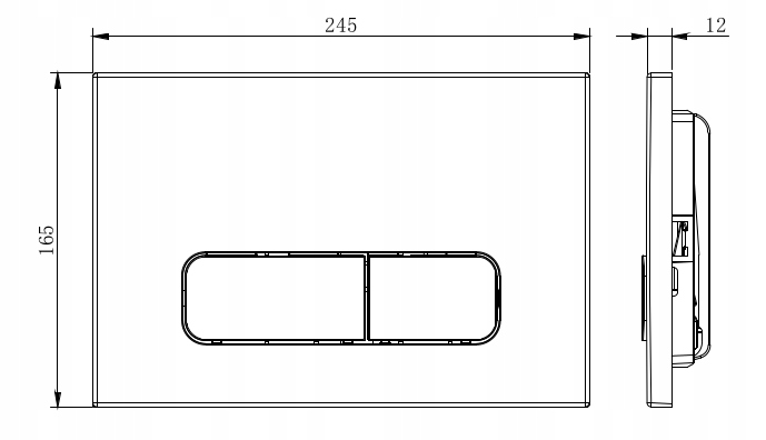 PRZYCISK WC ONYX CHROM MAT DO SPŁUCZKA STELAŻ WC GEBERIT UP320 SIGMA SLIM Kod producenta PRZYCISK WC ONYX CHROM MAT