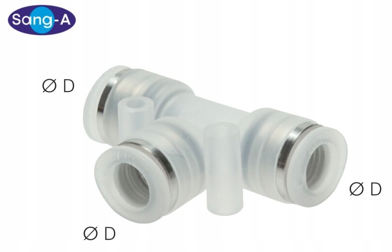 T-rozdělovač Tø 6 pro polovodičový průmysl