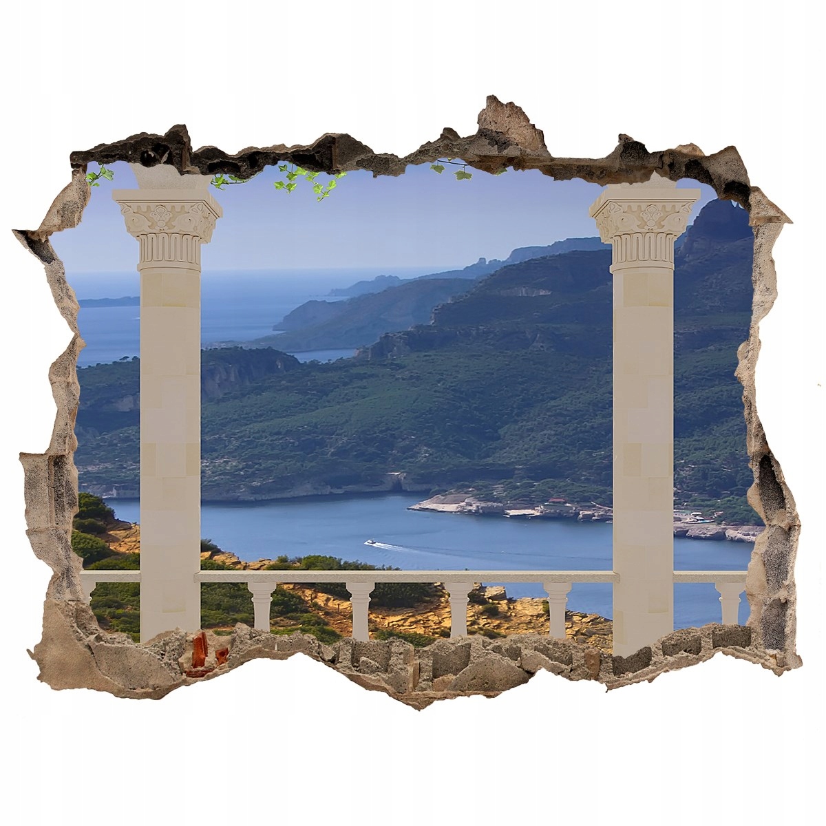 

Fototapeta dziura na ścianę 3d Widok na zatokę