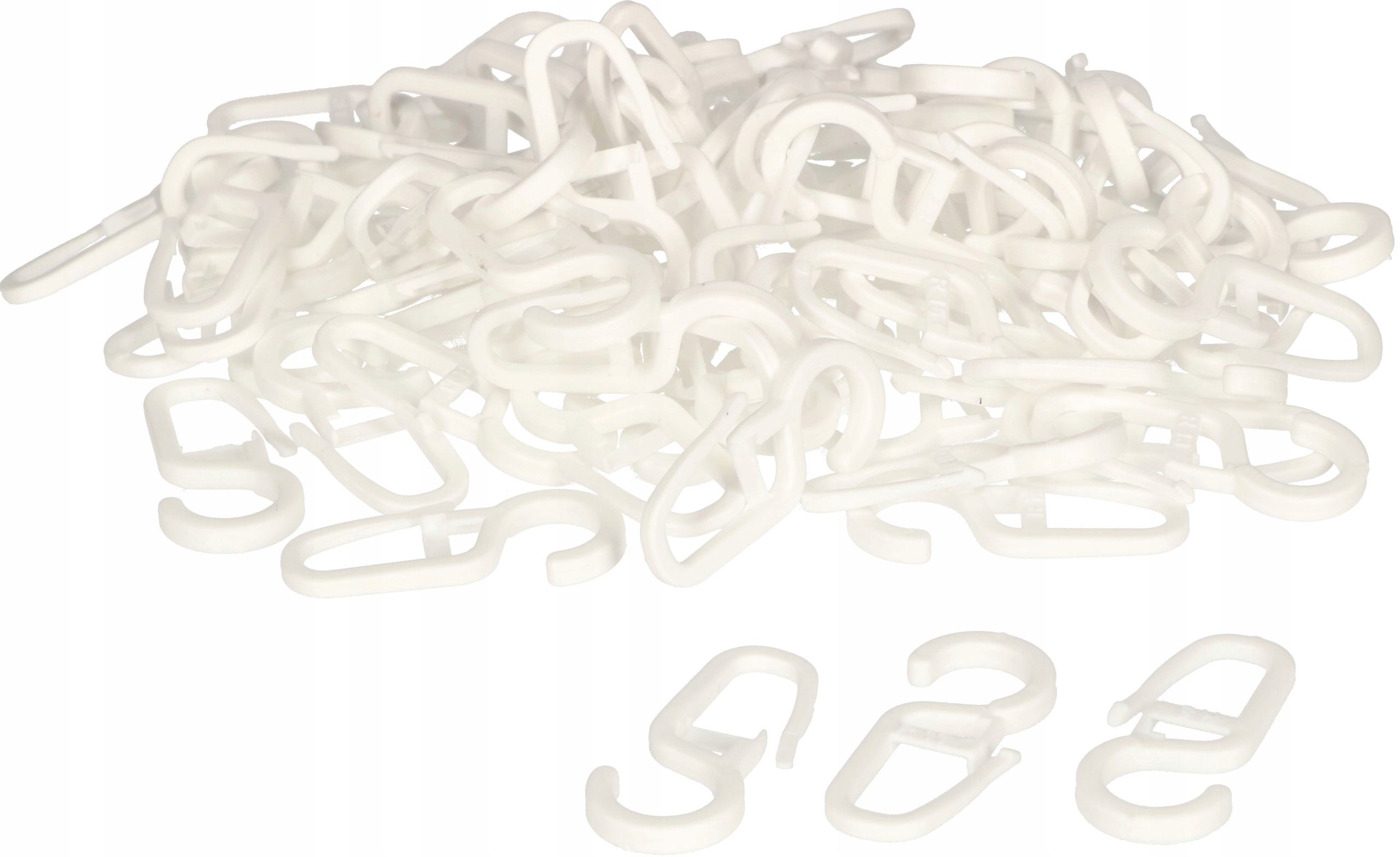 AGRAFKA HACZYK PLASTIKOWY 100SZT DO KARNISZY FIRAN Kod producenta ZSY0698