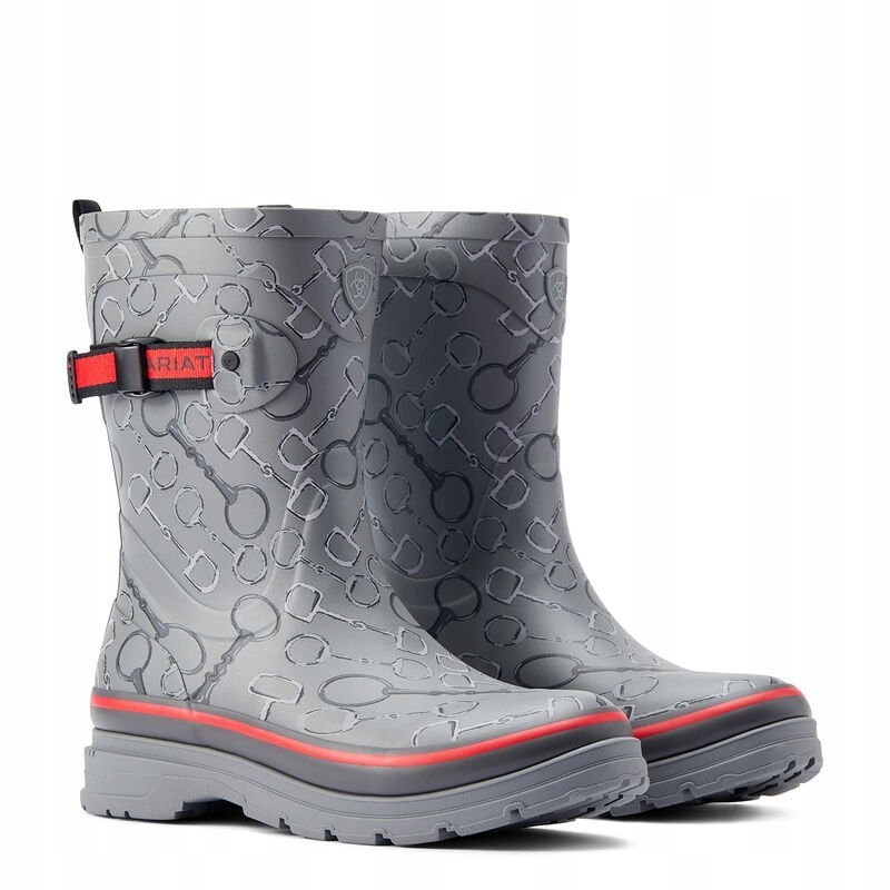 Kalosze Kelmarsh MID Ariat grey bit print r. 38
