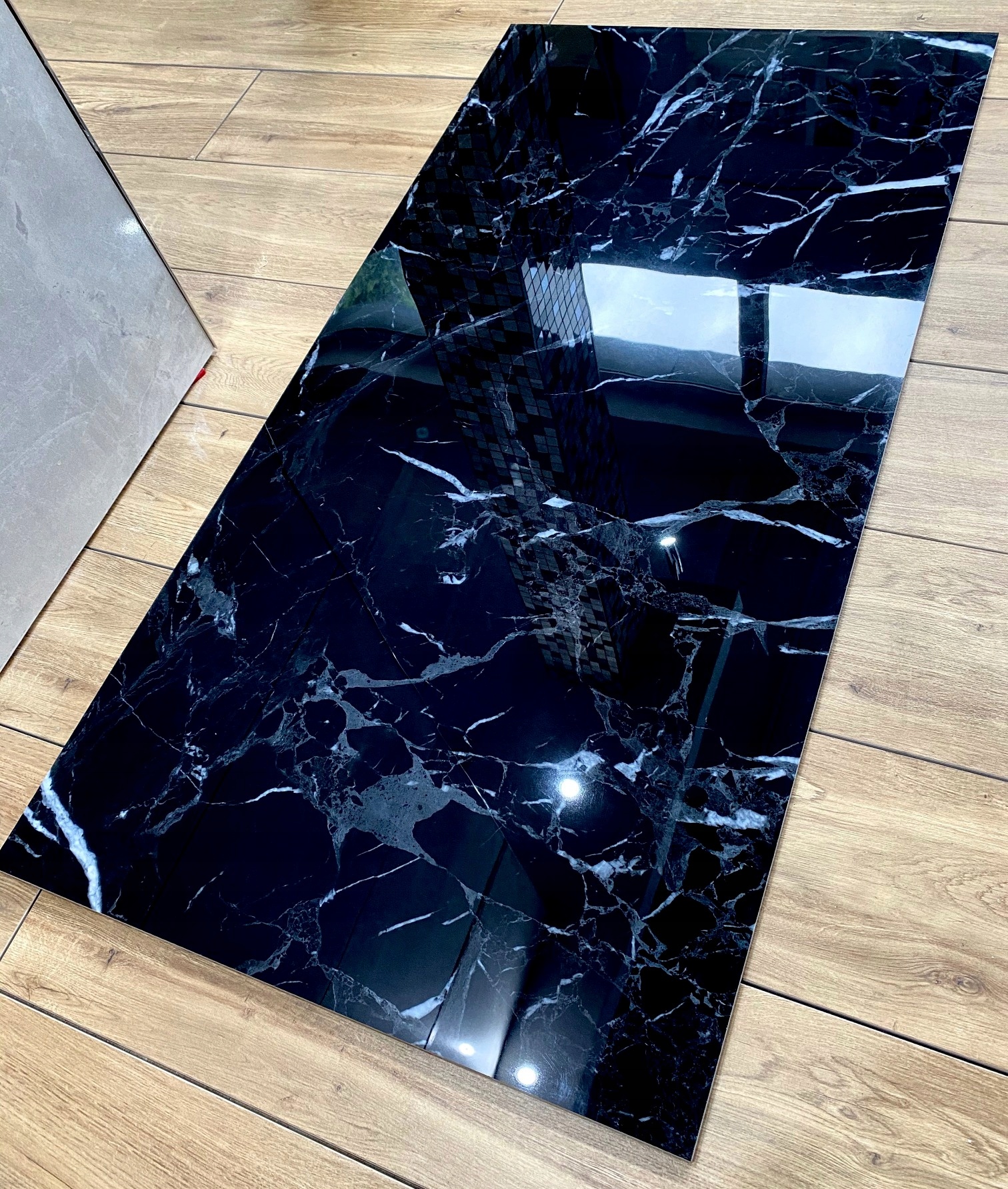 Gres polerowany CZARNY MARMUR 120x60 WYSOKI POŁYSK Kod producenta 1111