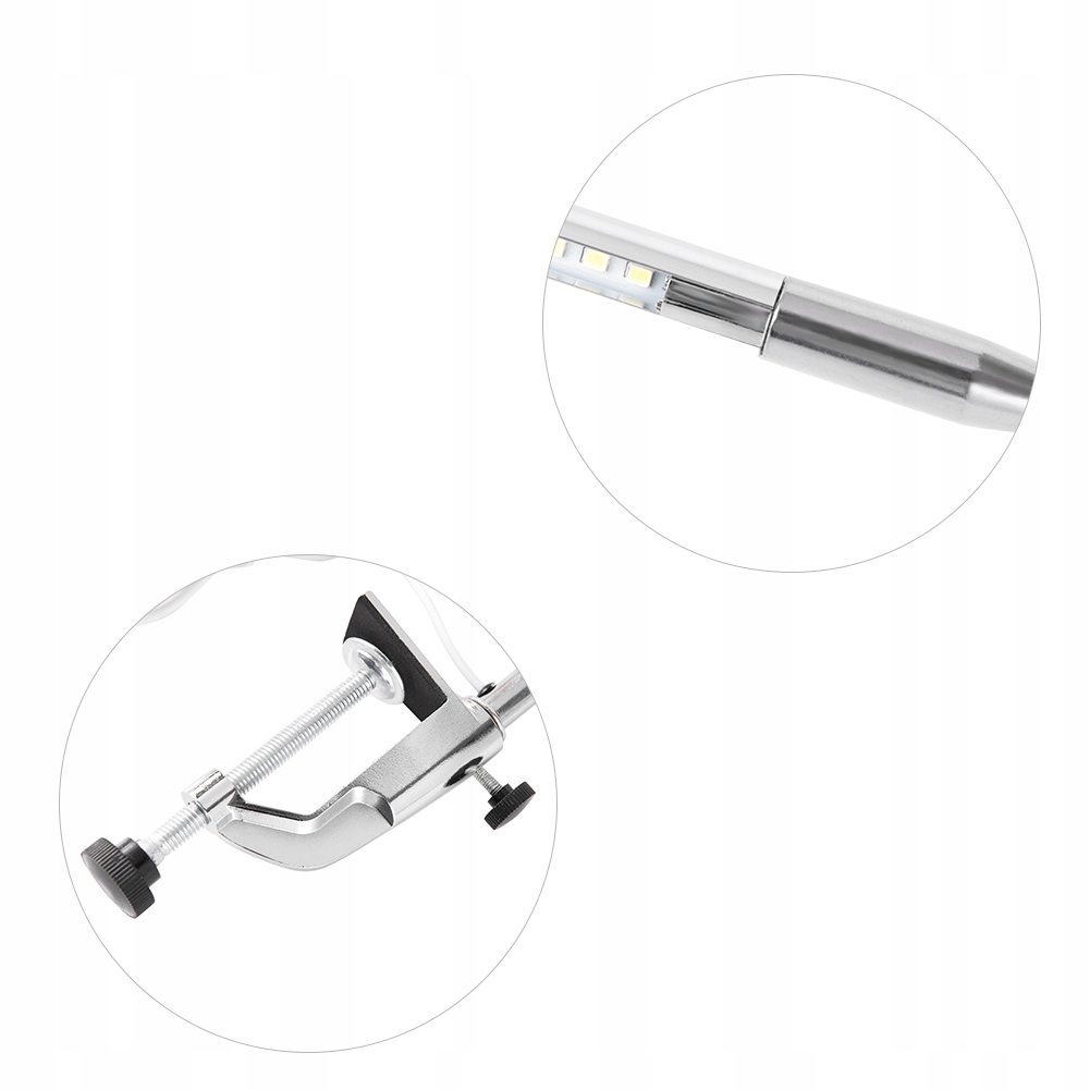 LAMPA KOSMETYCZNA BIURKOWA LED LAMPKA 8W BEZCIENIOWA MANICURE Oświetlenie LED