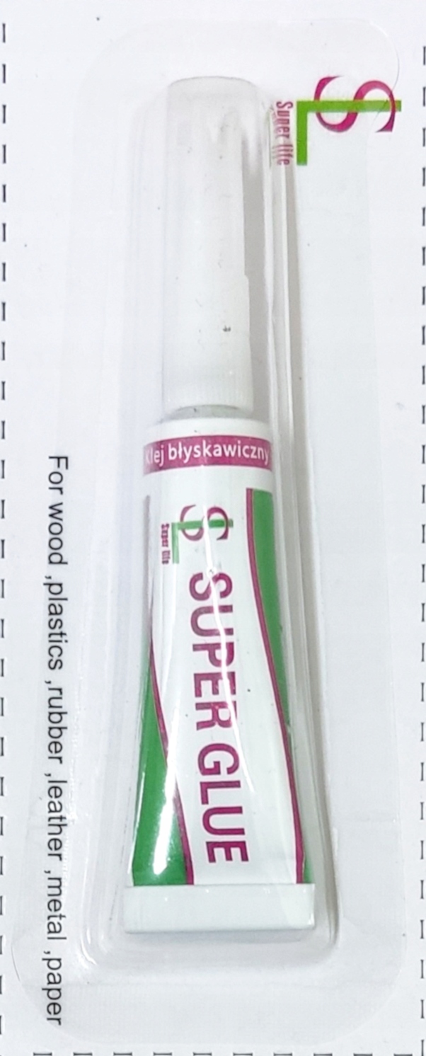 Klej Błyskawiczny Cyjanoakrylowy do Drewna Metalu Ceramiki Gumy 3g