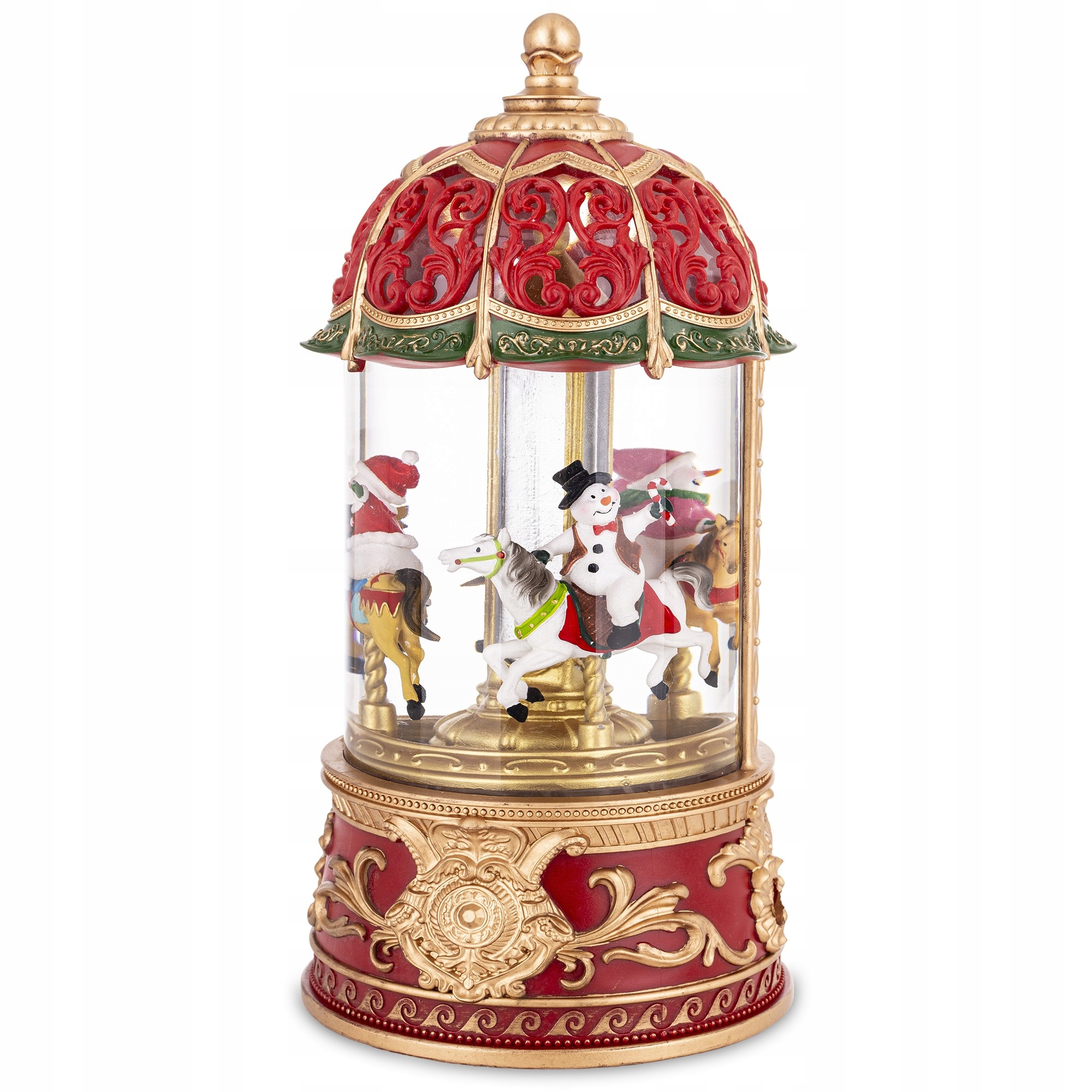 Dekorácia Santa Clausa v guli s hracou skrinkou 181028 Art- Pol