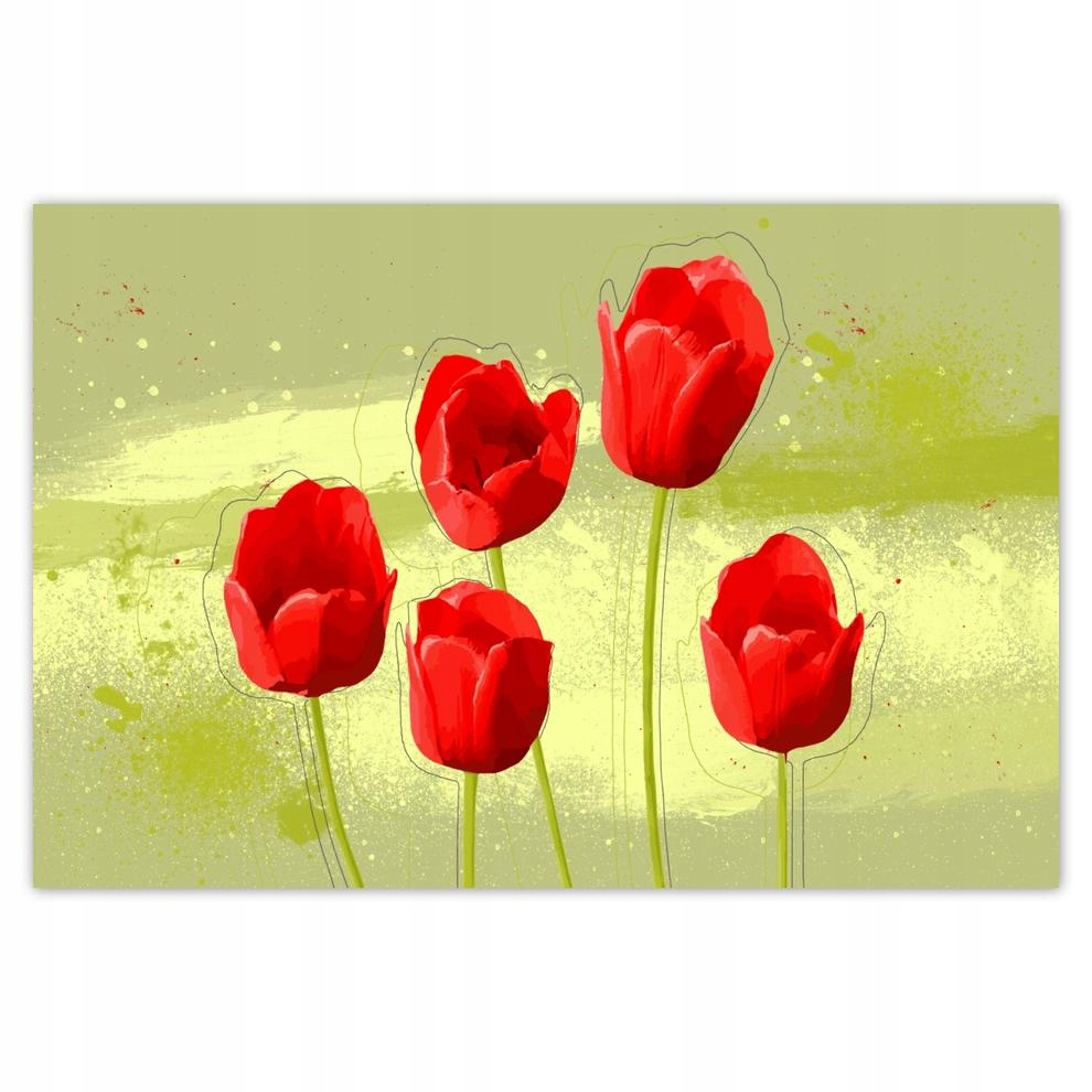 

Plakat samoprzylepny 60x40 Maki Abstrakcja
