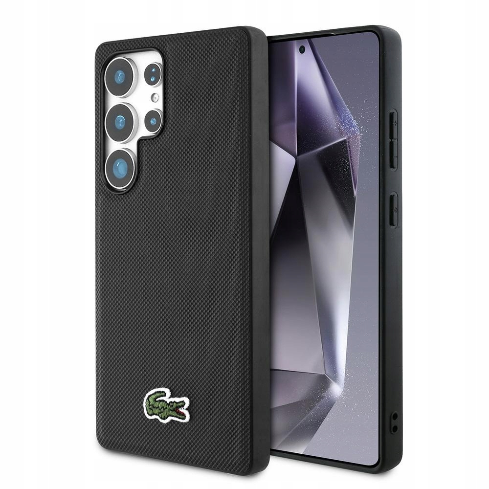 Pouzdro Lacoste Iconic Petit Pique Woven Logo MagSafe pro Samsung Galaxy S25 Ul