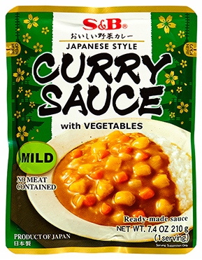 

Gotowy sos curry z warzywami, łagodny 210g S&b