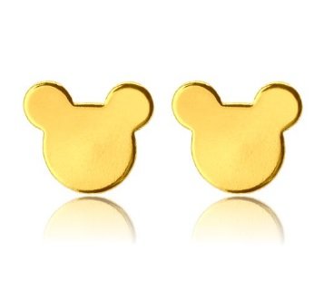 

Mysz myszki sztyfty kolczyki wkrętki pozłacane