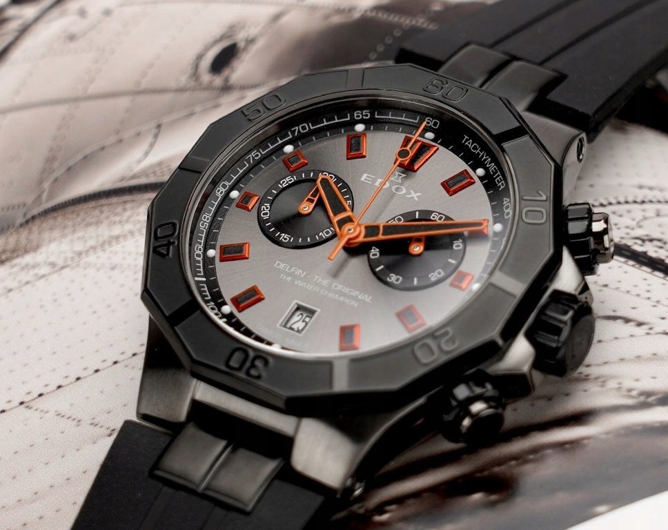 Edox Delfín The Original Chrono 10113-37GNCA-GNO 43,00 mm 20ATM