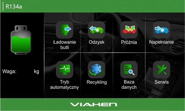 STACJA KLIMATYZACJI j POLSKI Nowy Czynnik R1234YF Operating Mode Automatic