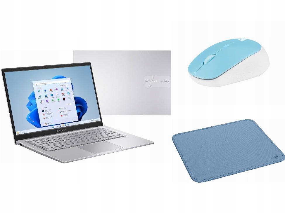 Laptop Asus Windows 11 Home Intel Core 3 Stylowa Myszka Podkładka