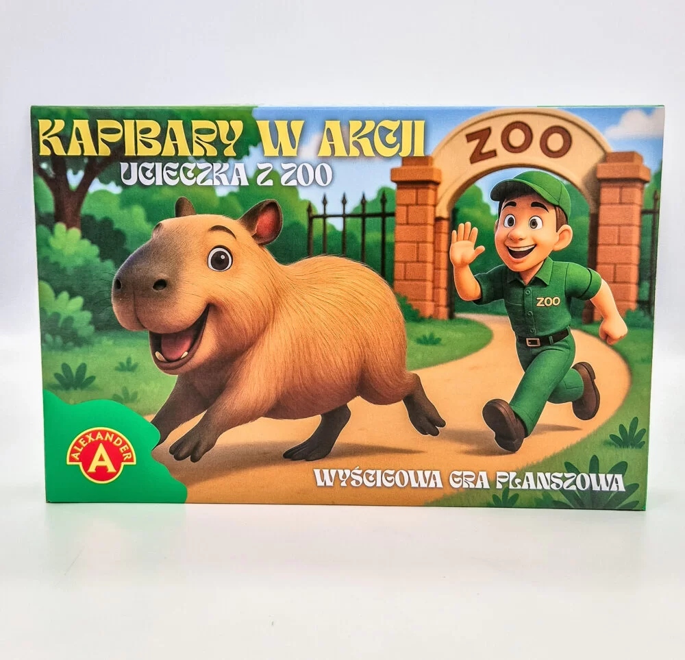 Rodzinna gra planszowa Kapibary w akcji Ucieczka z Zoo! Alexander
