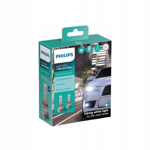 Žiarovky Philips Ultinon Pro5000 Hl H8/H11/H16 12W 2 ks