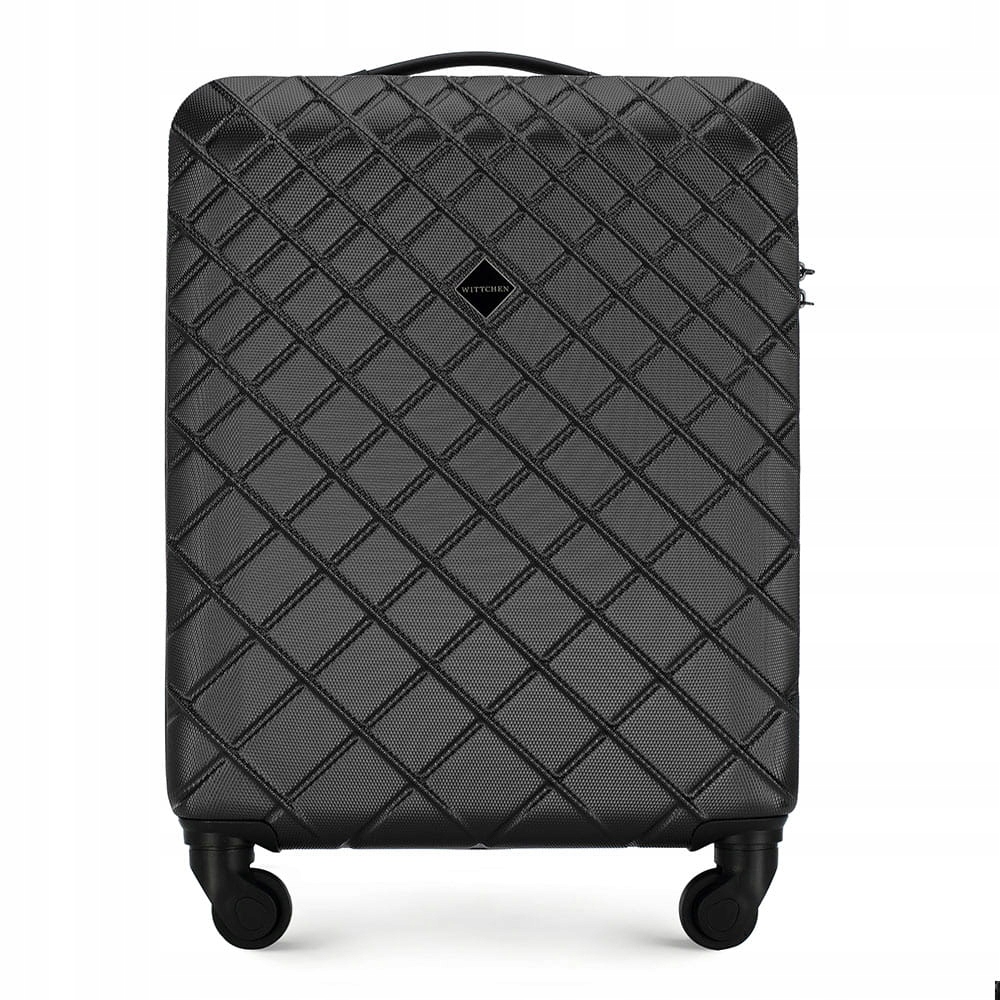 Walizka kabinowa Abs w kratkę Wittchen 56-3A-551-11 pojemna zamek szyfrowy