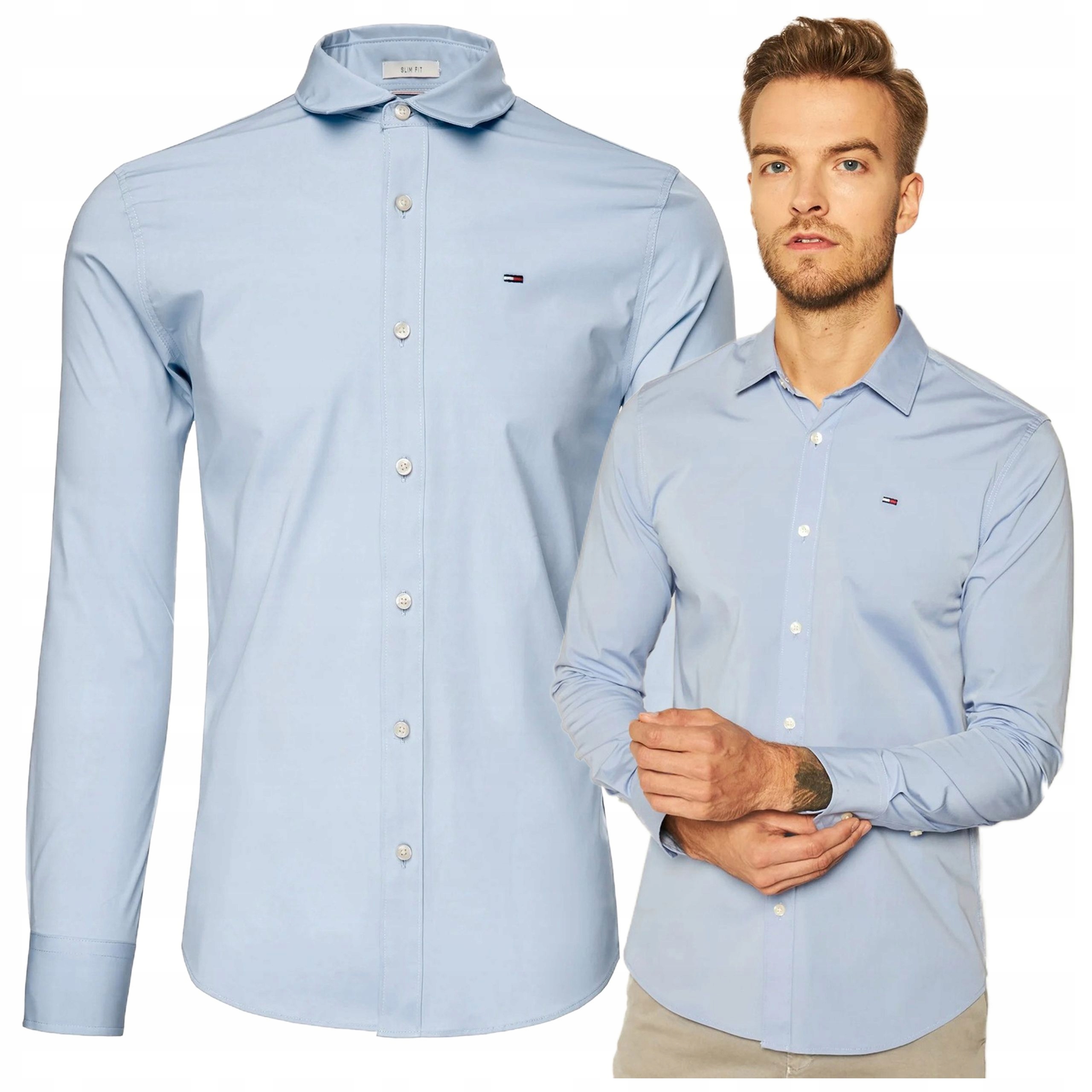 Pánské Bavlna úzké džíny s dlouhým rukávem Tommy Hilfiger vel. M